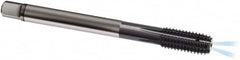 Guhring - M14x1.50 Metric Fine 6HX D10/D11 Thread Limit Bottoming Thread Forming Tap - Solid Carbide, TiAlN Finish, 100mm OAL, Series 1581 - Benchmark Tooling