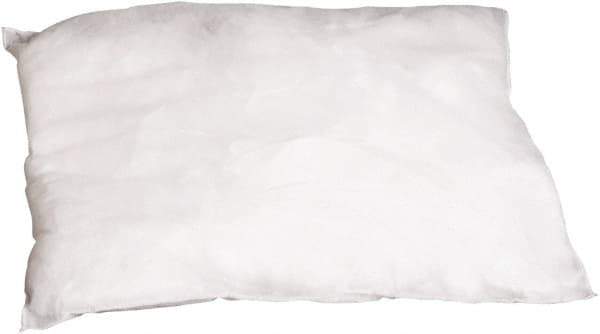 PRO-SAFE - 9 Inch Long x 9 Inch Wide x 2 Inch High, White Sorbent Pillow - 15 Gallon Capacity, Oil Only - Benchmark Tooling