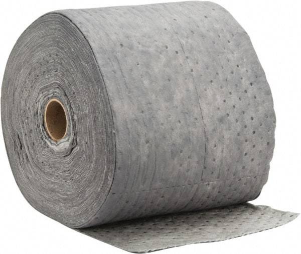 PRO-SAFE - Universal Use, 67 Gallon Package Capacity Sorbent Roll - 300' Long x 15" Wide, Gray - Benchmark Tooling