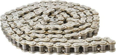 Browning - 3/4" Pitch, ANSI 60, Single Strand Roller Chain - Chain No. 60, 10 Ft. Long, 15/32" Roller Diam, 1/2" Roller Width - Benchmark Tooling