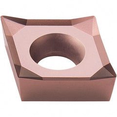 Walter - CCGT32.50.5 PM2 Grade WXN10 Carbide Turning Insert - TiCN Plus Finish, 80° Diamond, 3/8" Inscr Circle, 5/32" Thick, 0.008" Corner Radius - Benchmark Tooling