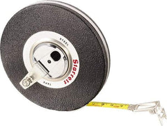 Starrett - 98' x 3/8" Yellow Blade Tape Measure - 1mm Graduation, L8 Graduation Style, Black Case - Benchmark Tooling