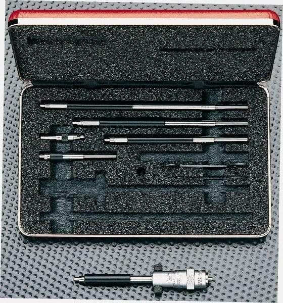 Starrett - 200 to 800mm, Friction Thimble, Mechanical, Interchangeable Rod Micrometer - 0.01mm Graduation, Accurate Up to 0.003 at 25mm, 25mm Travel, 4 Rods - Benchmark Tooling