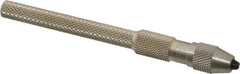 Starrett - 4-1/16" Long, 0.0620" Capacity, Pin Vise - 4-1/16" Long, 0.03" Min Capacity - Benchmark Tooling