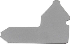 Starrett - 5/64 Inch Radius Gage - Satin Chrome Finish, Stainless Steel - Benchmark Tooling