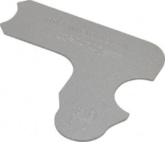 Starrett - 13/64 Inch Radius Gage - Satin Chrome Finish, Stainless Steel - Benchmark Tooling