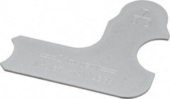 Starrett - 7/32 Inch Radius Gage - Satin Chrome Finish, Stainless Steel - Benchmark Tooling