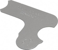 Starrett - 15/64 Inch Radius Gage - Satin Chrome Finish, Stainless Steel - Benchmark Tooling