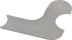 Starrett - 1/2 Inch Radius Gage - Satin Chrome Finish, Stainless Steel - Benchmark Tooling