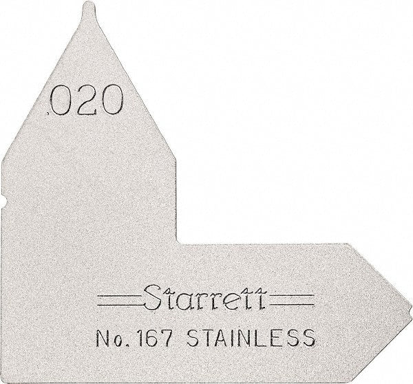 Starrett - Radius Gages Material: Stainless Steel Finish/Coating: Satin Chrome - Benchmark Tooling