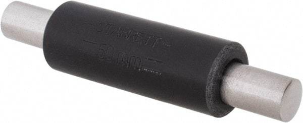 Starrett - 50mm Long, Spherical End Micrometer Calibration Standard - Use with Micrometers, Includes Heat Insulating Handle - Benchmark Tooling