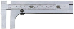 Starrett - 0 to 3-1/2" Stainless Steel Vernier Caliper - 1/32" Graduation, 1-3/8" Jaw Depth, 0.001" Accuracy, Thumb Lock - Benchmark Tooling