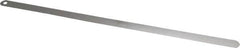 Starrett - 0.03mm Thick x 1/2 Inch Wide x 300mm Leaf Length, Parallel Feeler Gage - Tempered Steel - Benchmark Tooling