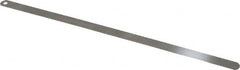 Starrett - 0.4mm Thick x 1/2 Inch Wide x 300mm Leaf Length, Parallel Feeler Gage - Tempered Steel - Benchmark Tooling