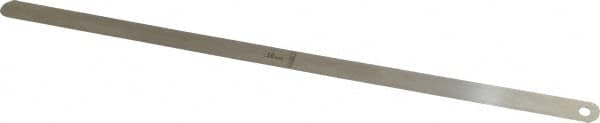 Starrett - 0.5mm Thick x 1/2 Inch Wide x 300mm Leaf Length, Parallel Feeler Gage - Tempered Steel - Benchmark Tooling