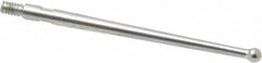 Starrett - 2mm Ball Diam, Steel, Ball Test Indicator Contact Point - 1-5/16" Contact Point Length, Use with Starrett 811 & 811M Dial Test Indicators - Benchmark Tooling