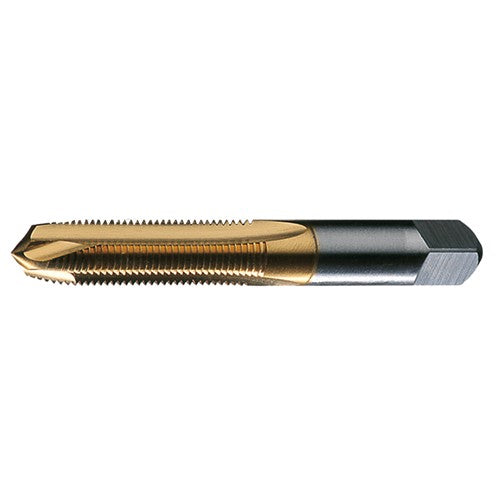 M5x0.8 2 Flute D4 Plug HSS Standard Spiral Point Tap- TiN - Exact Industrial Supply