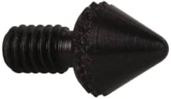 Starrett - #4-48, 1/16" Ball Diam, Steel Tapered Contact Point - 3/16" Contact Point Length, Use with AGD Dial Indicators - Benchmark Tooling