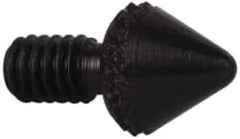 Starrett - #4-48, 1/16" Ball Diam, Steel Tapered Contact Point - 3/16" Contact Point Length, Use with AGD Dial Indicators - Benchmark Tooling