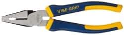 Irwin - 8" OAL, 1-3/8" Jaw Length x 1-1/4" Jaw Width, Combination Pliers - Combination Jaw, ProTouch Handles - Benchmark Tooling