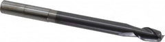 Accupro - 10mm, 18mm LOC, 10mm Shank Diam, 120mm OAL, 2 Flute, Solid Carbide Square End Mill - Single End, AlTiN Finish, Spiral Flute, 40° Helix, Centercutting, Right Hand Cut, Right Hand Flute - Benchmark Tooling