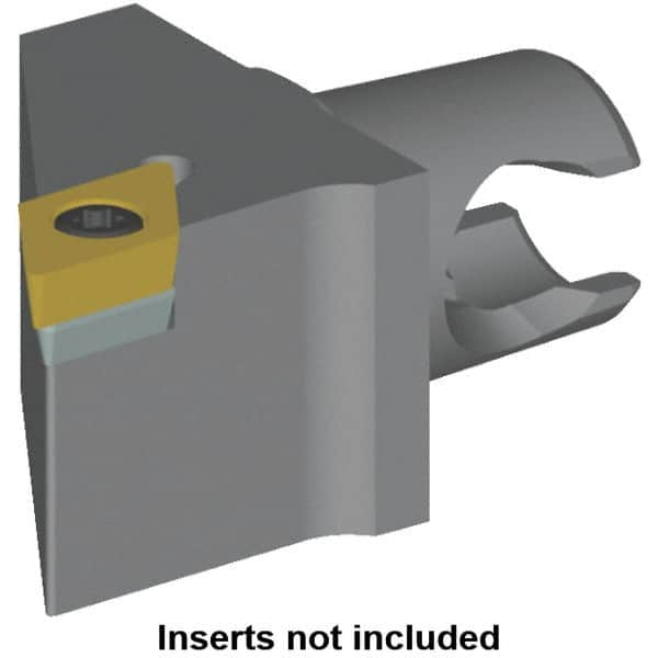 Kennametal - Left Hand Cut, Size KM20, DC.. Insert Compatiblity, Modular Turning & Profiling Cutting Unit Head - 12.5mm Ctr to Cutting Edge, 25mm Head Length, Series KM Mini - Benchmark Tooling