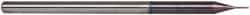 Accupro - 1/64", 0.022" LOC, 1/8" Shank Diam, 2-1/2" OAL, 3 Flute, Solid Carbide Square End Mill - Single End, AlTiN Finish, Spiral Flute, 30° Helix, Centercutting, Right Hand Cut, Right Hand Flute, Series Miniature - Benchmark Tooling