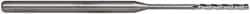 Accupro - 0.06", 1/2" LOC, 1/8" Shank Diam, 2-1/2" OAL, 3 Flute, Solid Carbide Square End Mill - Single End, Uncoated, Spiral Flute, 30° Helix, Centercutting, Series Miniature - Benchmark Tooling