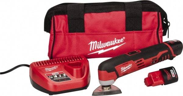 Milwaukee Tool - 12 Volt, Cordless Multi Tool Kit - 5,000 to 20,000 RPM, Battery Included - Benchmark Tooling