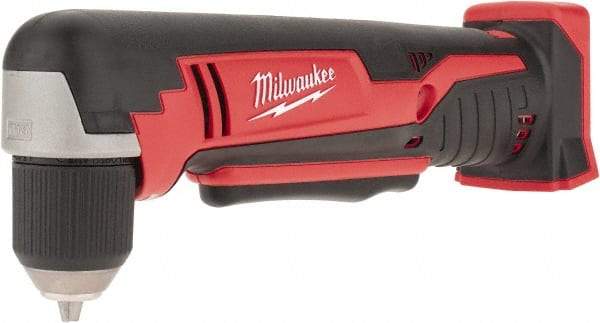 Milwaukee Tool - 18 Volt 3/8" Chuck Right Angle Handle Cordless Drill - 0-1500 RPM, Keyless Chuck, Reversible, Lithium-Ion Batteries Not Included - Benchmark Tooling