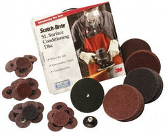 3M - 7" Diam, Aluminum Oxide Hook & Loop Disc - Coarse Grade, Nonwoven, Series SL-DH - Benchmark Tooling