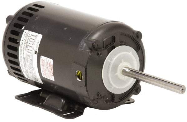 US Motors - 1 hp, OPAO Enclosure, Auto Thermal Protection, 1,140 RPM, 208-230/460 Volt, 60 Hz, Three Phase Standard Efficient Motor - Size 56HZ Frame, Rigid Mount, 1 Speed, Ball Bearings, 7.2/3.6 Full Load Amps, B Class Insulation, Reversible - Benchmark Tooling