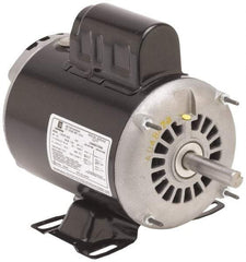 US Motors - 5 hp, ODP Enclosure, No Thermal Protection, 1,740 RPM, 230 Volt, 60 Hz, Single Phase Permanent Split Capacitor (PSC) Motor - Size 184T Frame, Rigid Mount, 1 Speed, Ball Bearings, 22 Full Load Amps, F Class Insulation - Benchmark Tooling