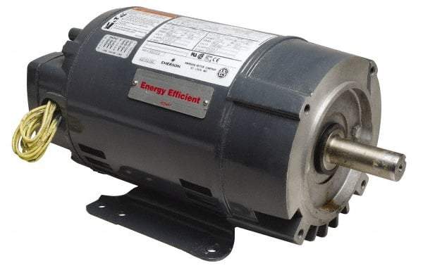 US Motors - 1.5 hp, ODP Enclosure, No Thermal Protection, 3,450 RPM, 208-230/460 Volt, 60 Hz, Three Phase Energy Efficient Motor - Size 56C Frame, C-Face/Base Mount, 1 Speed, Ball Bearings, 4.8-4.4/2.2 Full Load Amps, B Class Insulation, Reversible - Benchmark Tooling