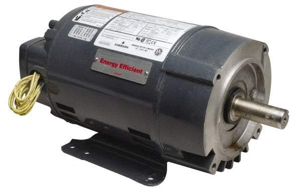 US Motors - 3 hp, ODP Enclosure, No Thermal Protection, 3,490 RPM, 208-230/460 Volt, 50/60 Hz, DripProof, Premium Efficiency Motor - Size 145TC Frame, Rigid Mount, 1 Speed, Ball Bearings, 8.2-7.3/3.7 Full Load Amps, F Class Insulation - Benchmark Tooling