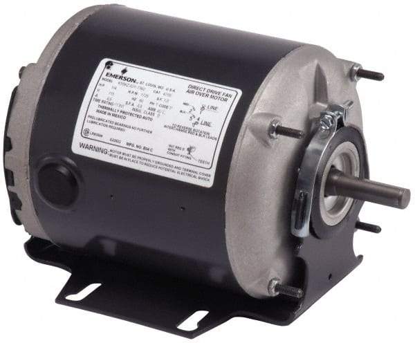 US Motors - 1/2 hp, TEAO Enclosure, No Thermal Protection, 1,725 RPM, 115 Volt, 60 Hz, Industrial Electric AC/DC Motor - Size 56 Frame, Cradle/Stud Mount, 1 Speed, Ball Bearings, 7.0 Full Load Amps, A Class Insulation, Reversible - Benchmark Tooling