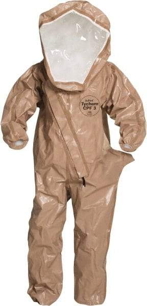 Dupont - Size S, Tan, Chemical Encapsulated Suit - No Pockets - Benchmark Tooling