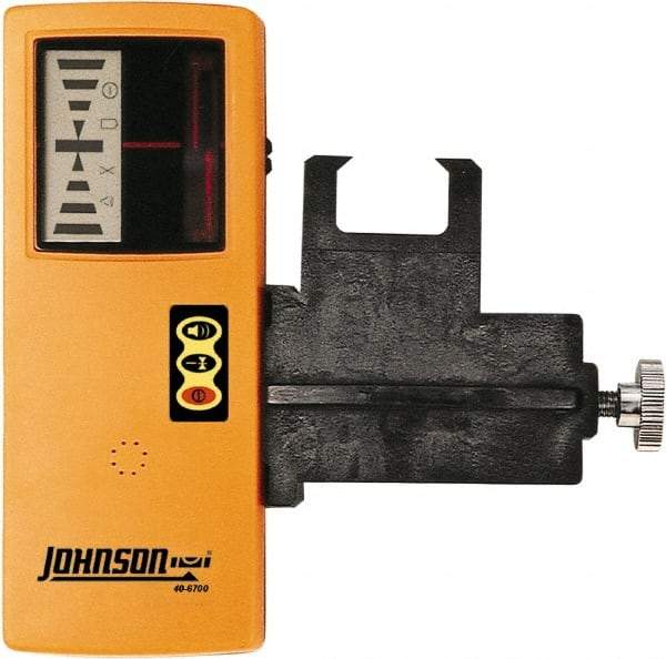 Johnson Level & Tool - Laser Level 9 V Battery, Laser Detector - Use With Red Beam Rotary Laser - Benchmark Tooling