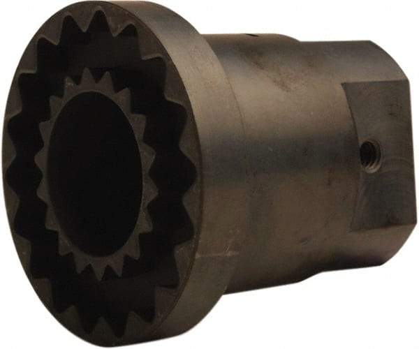 TB Wood's - 1" Bore, 1/4" x 1/8" Keyway Width x Depth, 2.46" Hub, 4 Flexible Coupling Hub & Flange - 2.46" OD, 2-1/2" OAL, Sintered Steel, Order 2 Hubs, 2 Flanges & 1 Sleeve for Complete Coupling - Benchmark Tooling