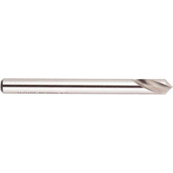 National Twist Drill - 1/8" Body Diam, 90°, 1-15/16" OAL, Cobalt Spotting Drill - Benchmark Tooling