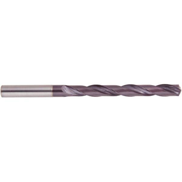 National Twist Drill - 11.1mm 140° Spiral Flute Solid Carbide Taper Length Drill Bit - Benchmark Tooling
