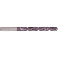National Twist Drill - 11.8mm 140° Spiral Flute Solid Carbide Taper Length Drill Bit - Benchmark Tooling