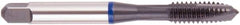 Regal Cutting Tools - M12x1.75 Metric, 3 Flute, Oxide Finish, Vanadium High Speed Steel Spiral Point Tap - Plug Chamfer, Right Hand Thread, 3-3/8" OAL, 0.984" Thread Length, 0.367" Shank Diam, 6H Class of Fit, Series Triple Crown - Exact Industrial Supply