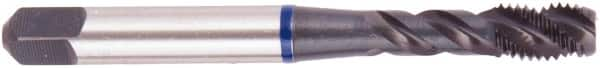 Regal Cutting Tools - 1-1/8 - 7 UNC 4 Flute 3B Bottoming Spiral Flute Tap - Vanadium High Speed Steel, Oxide Finish, Right Hand Flute, Right Hand Thread, H4, Series Triple Crown - Benchmark Tooling