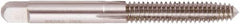 Regal Cutting Tools - 1/2-20 UNF H8 Thread Limit Plug Thread Forming Tap - High Speed Steel, Bright Finish, 3-3/8" OAL, 1-21/32" Thread Length, Right Hand Thread, Series Met-Flo - Benchmark Tooling