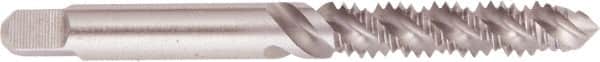 Regal Cutting Tools - #5-40 UNC 2 Flute 2B Plug Spiral Flute Tap - High Speed Steel, Bright Finish, 1-15/16" OAL, Right Hand Flute, Right Hand Thread, H2 - Exact Industrial Supply