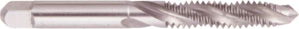 Regal Cutting Tools - #8-36 UNF 2 Flute 2B Plug Spiral Flute Tap - High Speed Steel, Bright Finish, 2-1/8" OAL, Right Hand Flute, Right Hand Thread, H2 - Exact Industrial Supply
