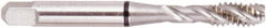 Regal Cutting Tools - #12-28 UNF 3 Flute 2B Bottoming Spiral Flute Tap - High Speed Steel, Bright Finish, Right Hand Flute, Right Hand Thread, H3, Series Triple Crown - Exact Industrial Supply