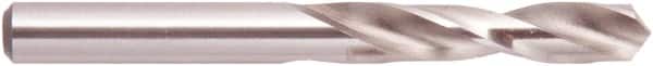 National Twist Drill - 5/8" 118° Spiral Flute High Speed Steel Screw Machine Drill Bit - Bright Finish, Right Hand Cut, 2-3/4" Flute Length, 4-1/4" OAL, Straight Shank - Benchmark Tooling