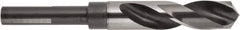 National Twist Drill - 41/64" Drill, 118° Point, High Speed Steel Silver Deming & Reduced Shank Drill Bit - Bright Finish, 6" OAL, Straight Shank, 3" Flute Length, Right Hand Cut, Spiral Flute - Benchmark Tooling